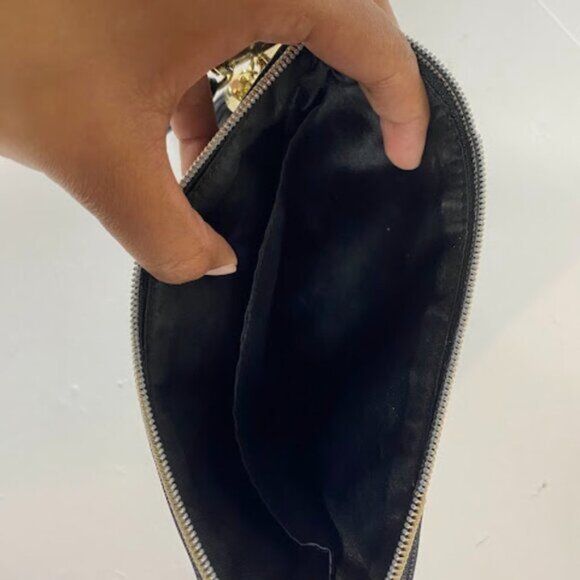 Victoria’s Secret Black with Gold Studded Wristlet Wallet with Tassel - Picture 5 of 7
